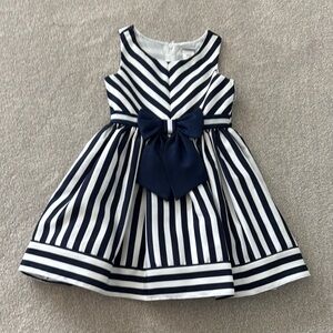 Sweet Heart Rose Navy and White Striped Dress